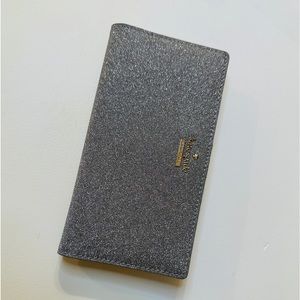 Kate Spade Sparkle Gold Silver Glitter Wallet